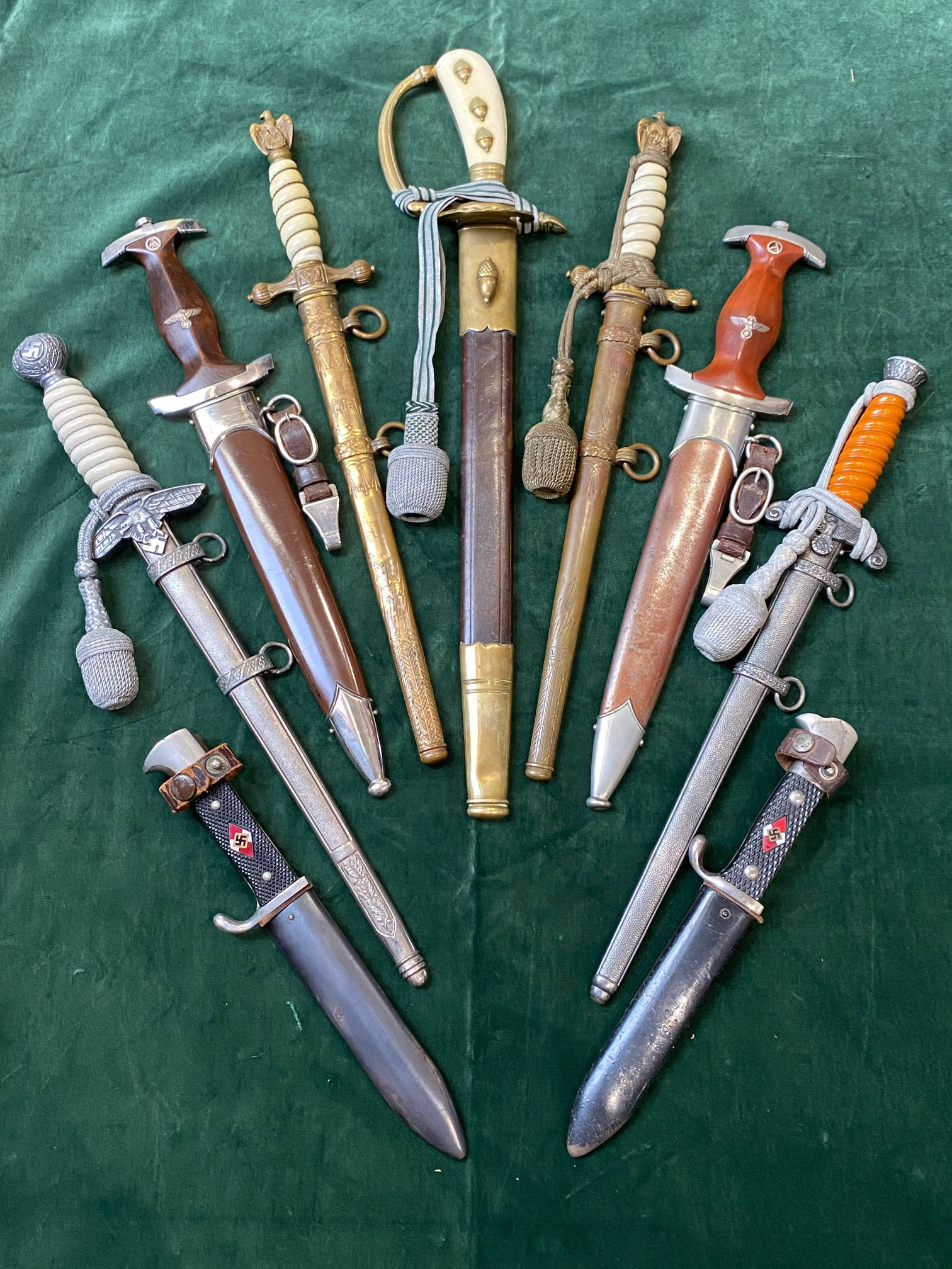 Three World War II German Knives