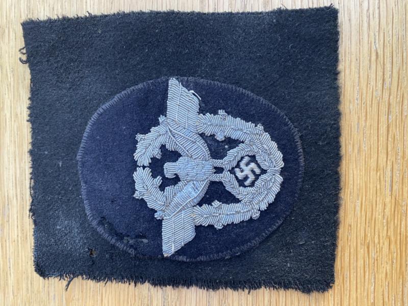 VERY RARE POLICE PANZER  OFFICERS ARM INSIGNIA.