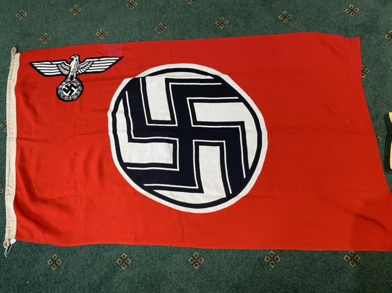 MARINE MARKED REICHDIENSTFLAG - STATE SERVICE FLAG SMALLER SIZE.