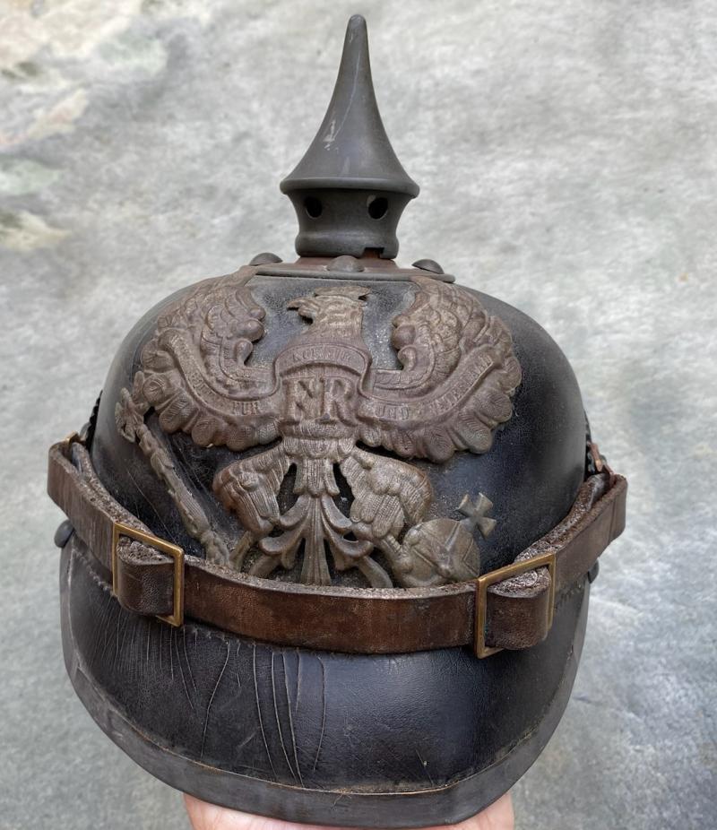 UNTOUCHED 1915 PRUSSIAN OR’s PICKELHAUBE COMPLETE.
