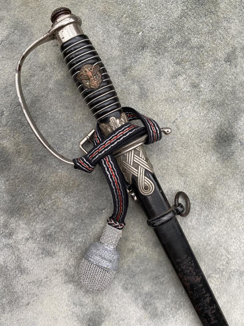 POLICE OFFICERS SWORD BY EICKHORN WITH PORTAPEE.