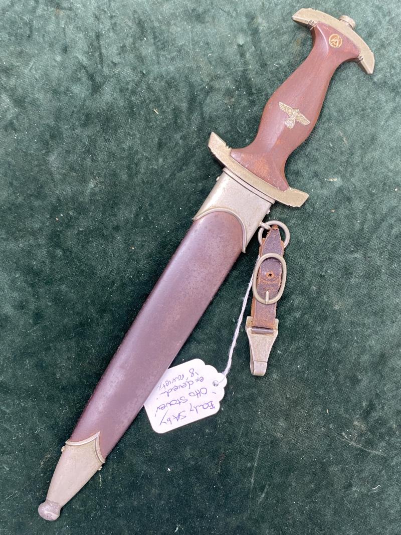 EARLY SA DAGGER WITH HANGER BY OTTO STOVER.