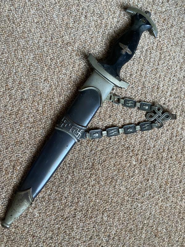 WW2 German Daggers | 1936 SS OFFICERS CHAINED DAGGER-COMPLETELY ...