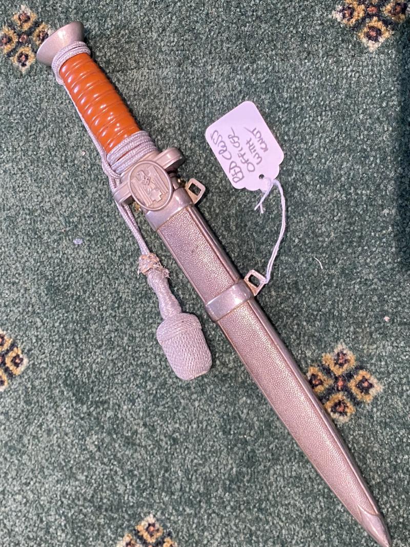 RED CROSS OFFICERS DAGGER WITH ORIGINAL KNOT.