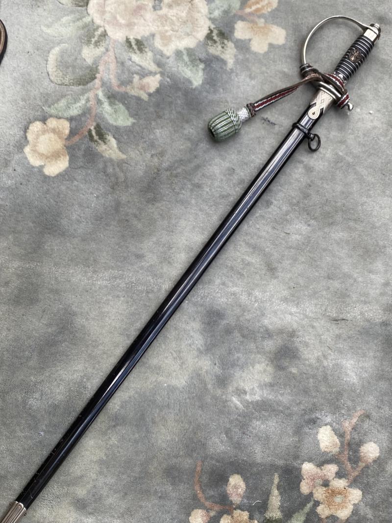 A MINT AND RARE EXAMPLE OF A POLICE OFFICERS SWORD BY HERM RATH- SS MARKED.