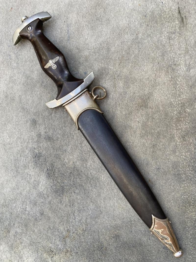 AN EARLY ‘33 SS DAGGER - ERASED ROHM BY ROBERT KLASS WITH SS NUMBER!