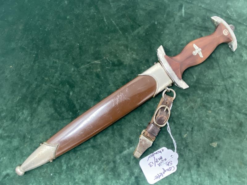 A VERY NICE EXAMPLE OF A SA MANS DAGGER RZM PERIOD WITH HANGER.