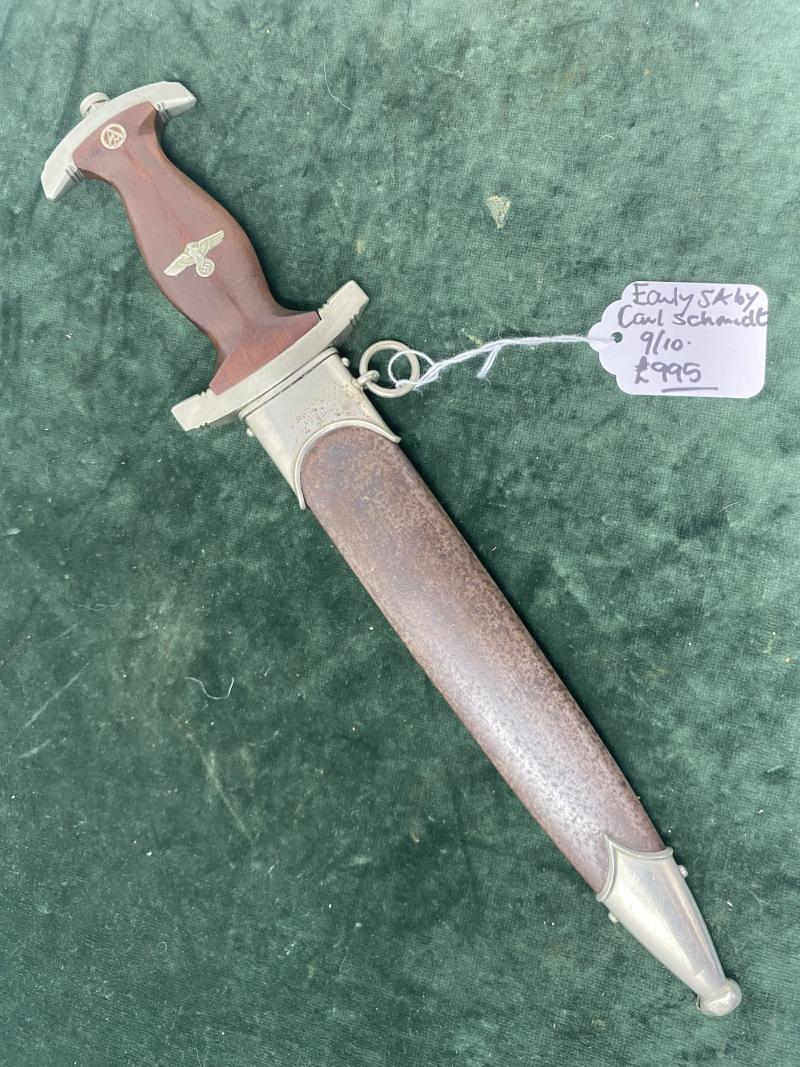 AN EARLY EXAMPLE OF A RARE SA DAGGER BY CARL SCHMIDT SOHN AG.