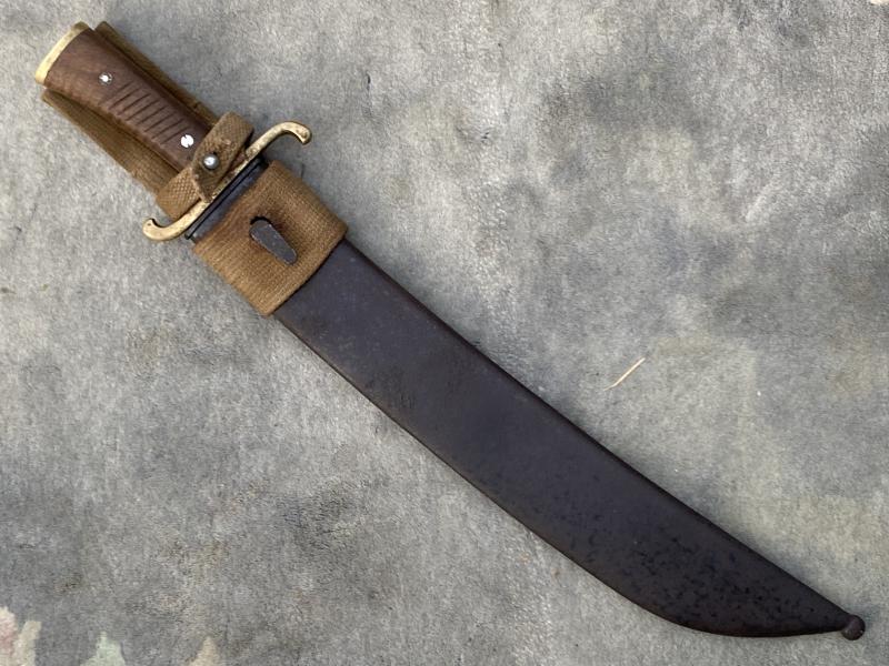 A RARE LUFTWAFFE BOMBER CREW SURVIVAL MACHETE COMPLETE WITH TROPICAL FROG!.