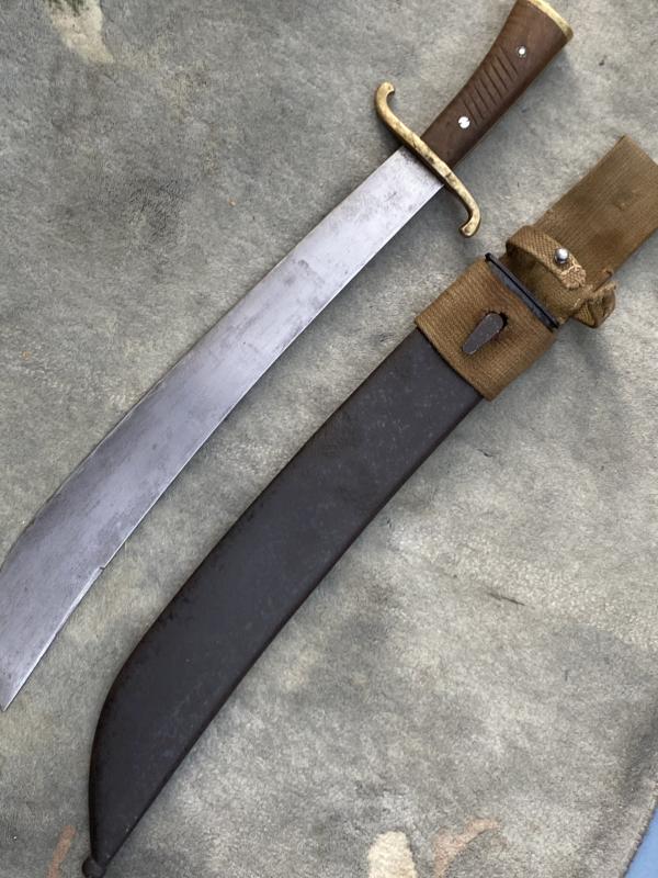 A RARE LUFTWAFFE BOMBER CREW SURVIVAL MACHETE COMPLETE WITH TROPICAL FROG!.