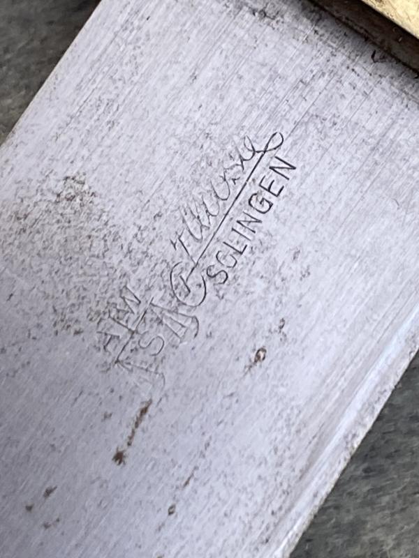 A RARE LUFTWAFFE BOMBER CREW SURVIVAL MACHETE COMPLETE WITH TROPICAL FROG!.