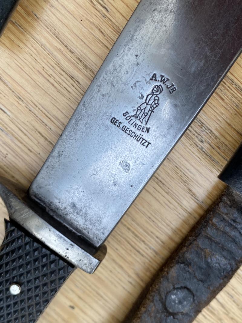 EARLY HITLER YOUTH DAGGER WITH FULL MOTTO. ANTON WINGEN Jr…