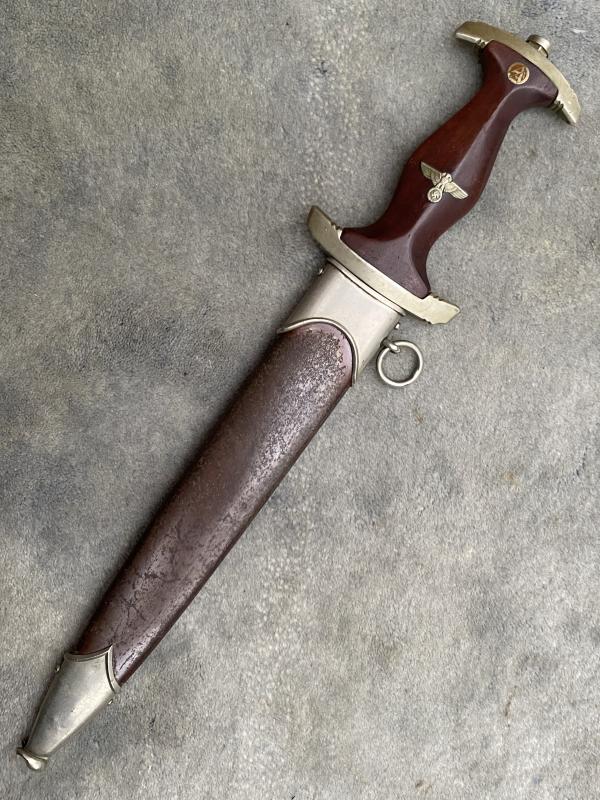 EARLY EICKHORN SA DAGGER WITH FULLY ERASED ROHM BLADE (AND MOST OF THE TRADEMARK!)