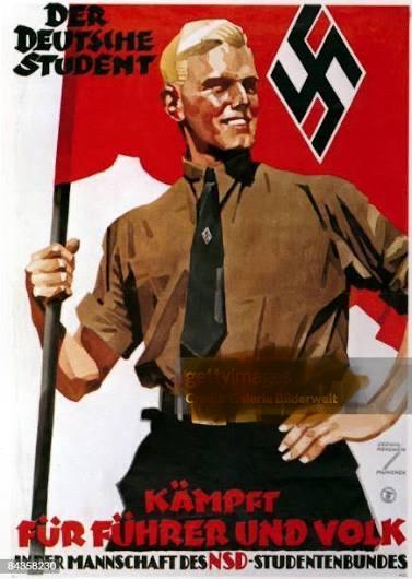 A RARE AND EARLY THIRD REICH STUDENT LEGUE ARMBAND.