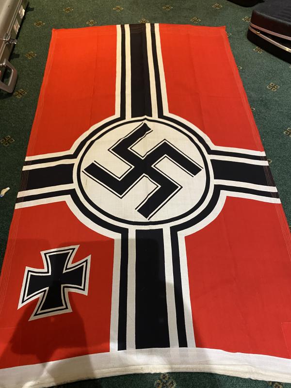 A NEAR MINT EXAMPLE OF A SMALLER REICHSKRIEGSFLAG.
