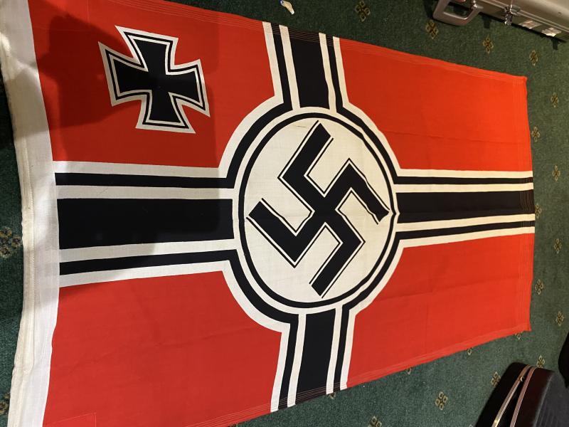 A NEAR MINT EXAMPLE OF A SMALLER REICHSKRIEGSFLAG.