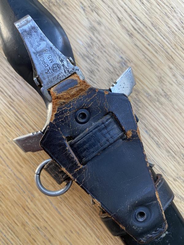 A DOUBLE MARKED ‘TRANSITIONAL’ EICKHORN ‘33 SS MANS WITH ORIGINAL VERTICAL HANGER!