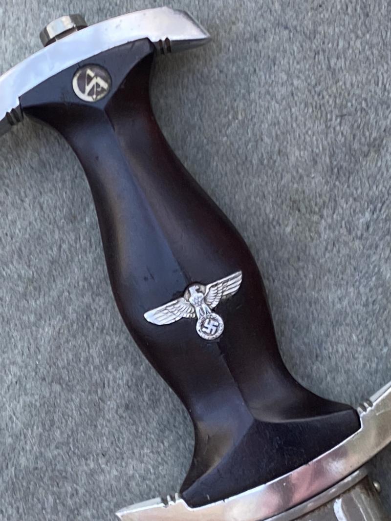 A NSKK (MARINE?) DAGGER BY C.J. KREBS DOUBLE MARKED!!