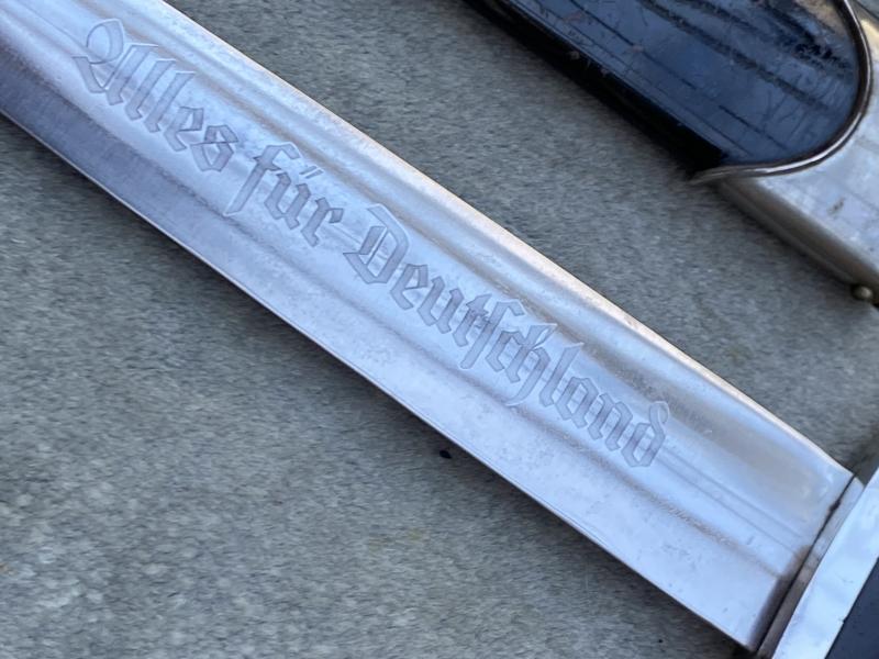 A NSKK (MARINE?) DAGGER BY C.J. KREBS DOUBLE MARKED!!