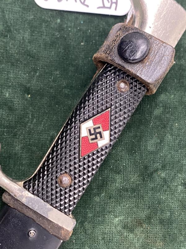 AN EICKHORN DOUBLE MARKED HJ DAGGER.