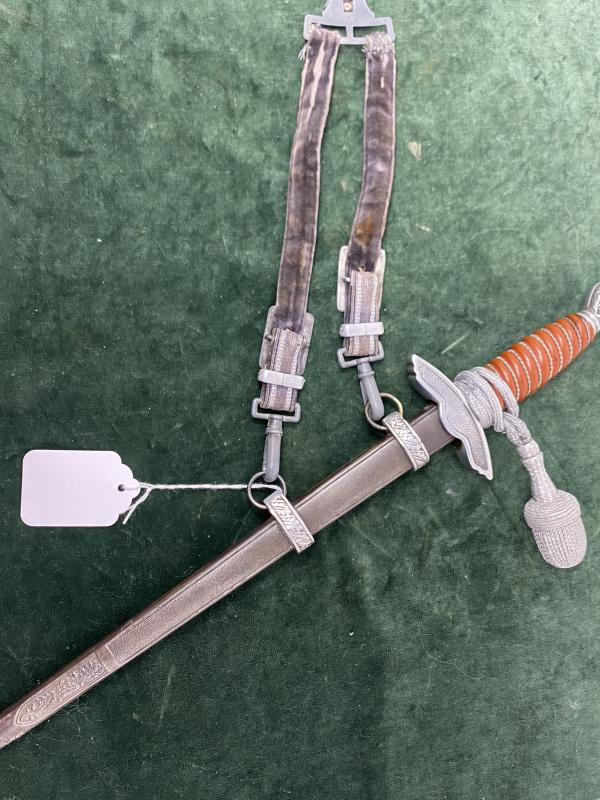 2nd Pattn. LUFTWAFFE DAGGER BY EICKHORN WITH GILDED SWAZ’s , STRSPS & KNOT.