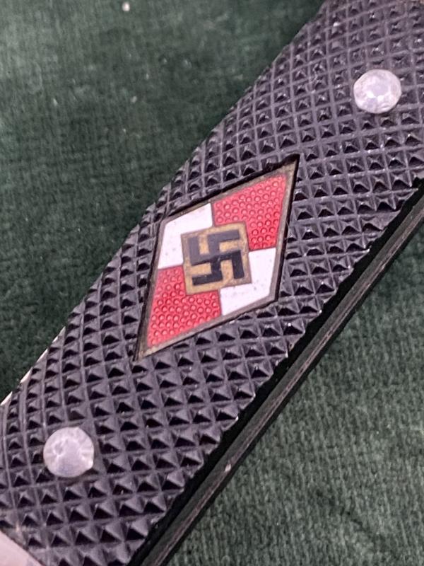 A VERY NICE EXAMPLE OF A DOUBLE MARKED HJ DAGGER.