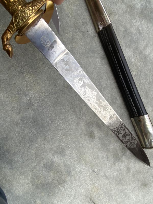 AN EARLY EICKHORN SUBORDINATE FORESTRY CUTLASS.