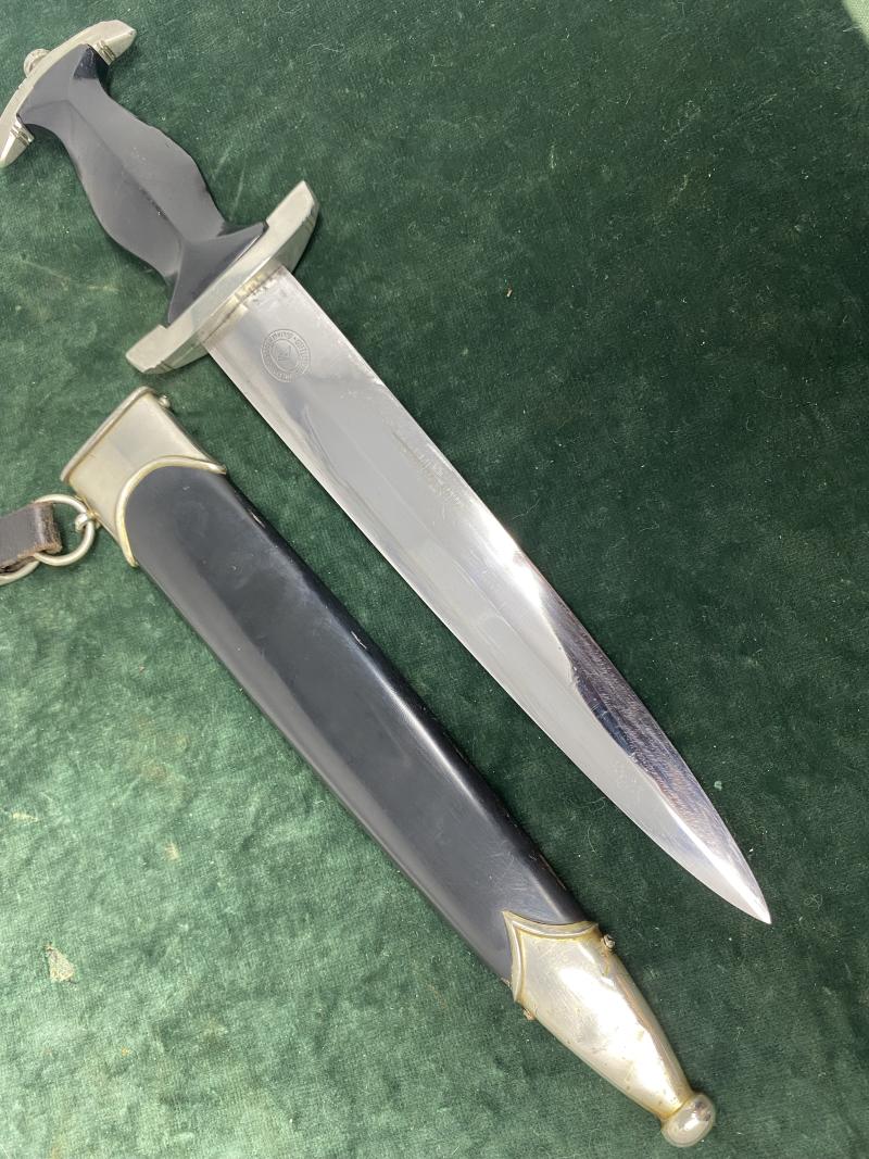 AN EARLY SS ‘33 DAGGER BY HAMMESFAR WITH HANGER.