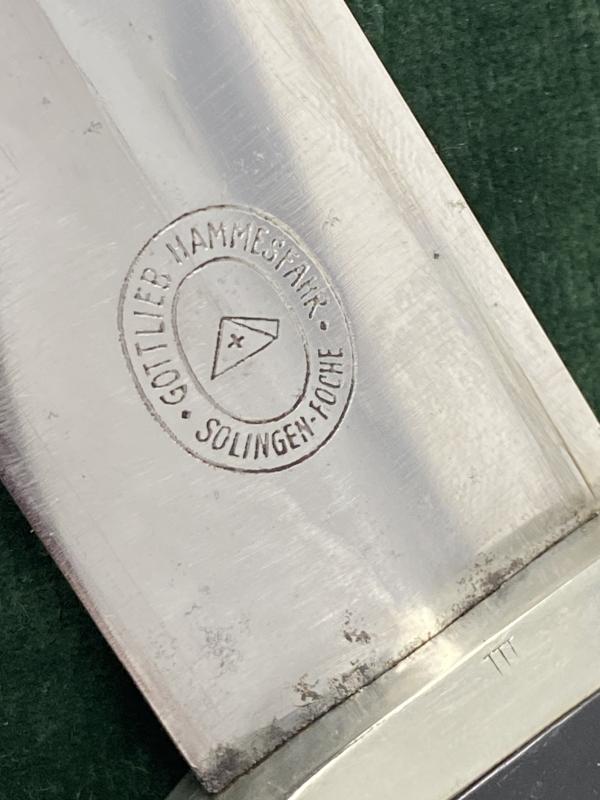 AN EARLY SS ‘33 DAGGER BY HAMMESFAR WITH HANGER.