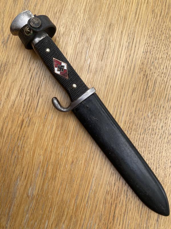 A VERY EARLY HITLER YOUTH KNIFE BY GEBRUDER BELL.