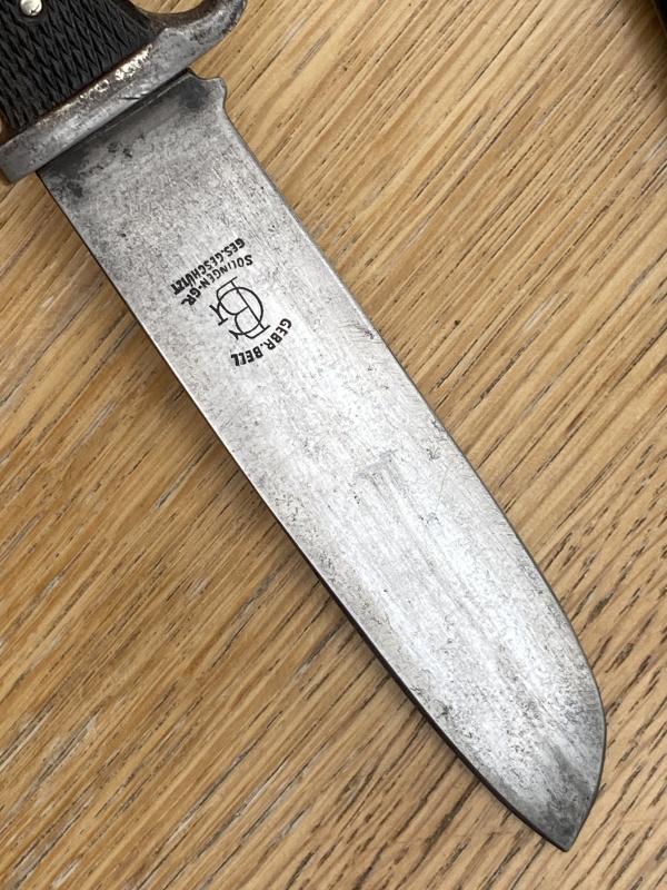 A VERY EARLY HITLER YOUTH KNIFE BY GEBRUDER BELL.