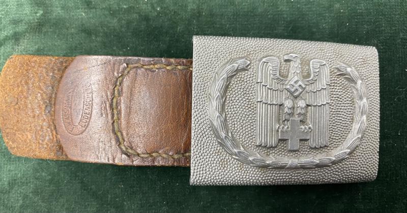 RARE THIRD REICH RED CROSS MANS BELT AND BUCKLE.