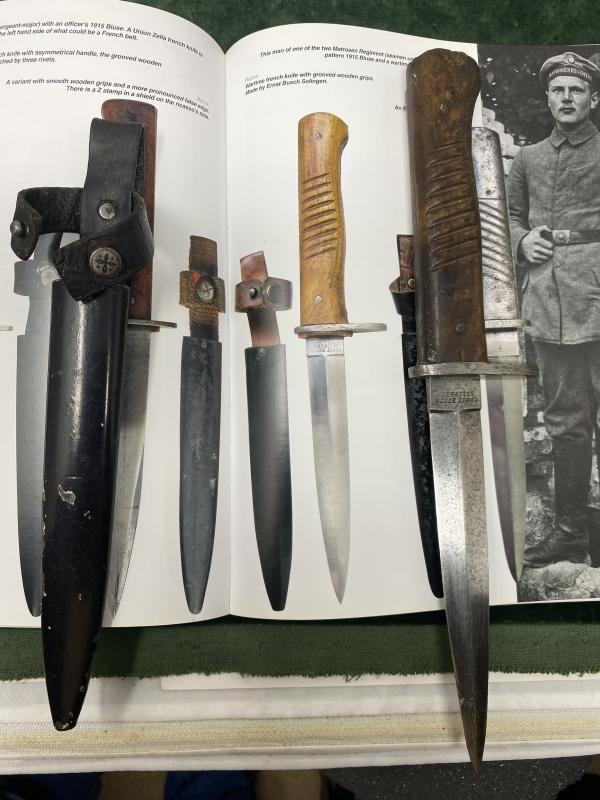 WW1 IMPERIAL GERMAN FIGHTING KNIFE- AS PICTURED IN THE BOOK!!
