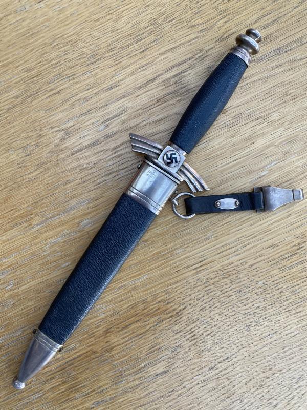 DLV FLYERS KNIFE BY CARL JULIUS KREBS.  PERSONALISED.