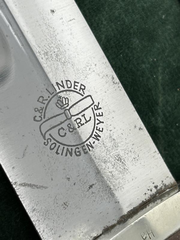 AN EARLY SA DAGGER BY C.& R. LINDER WITH FREE EARLY HANGER!!!