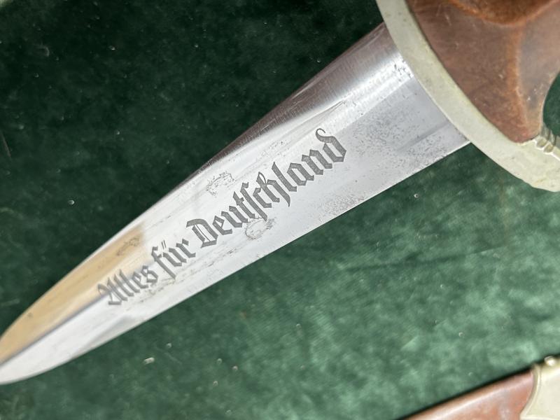 AN EARLY SA DAGGER BY C.& R. LINDER WITH FREE EARLY HANGER!!!