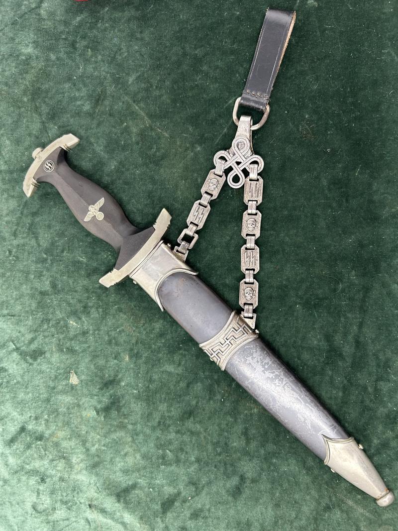 1936 SS OFFICERS CHAINED DAGGER.