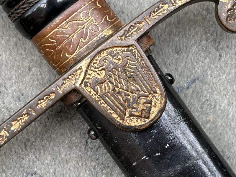 ARMY OFFICERS DOVE HEAD PARADE SWORD BY ALCOSO.