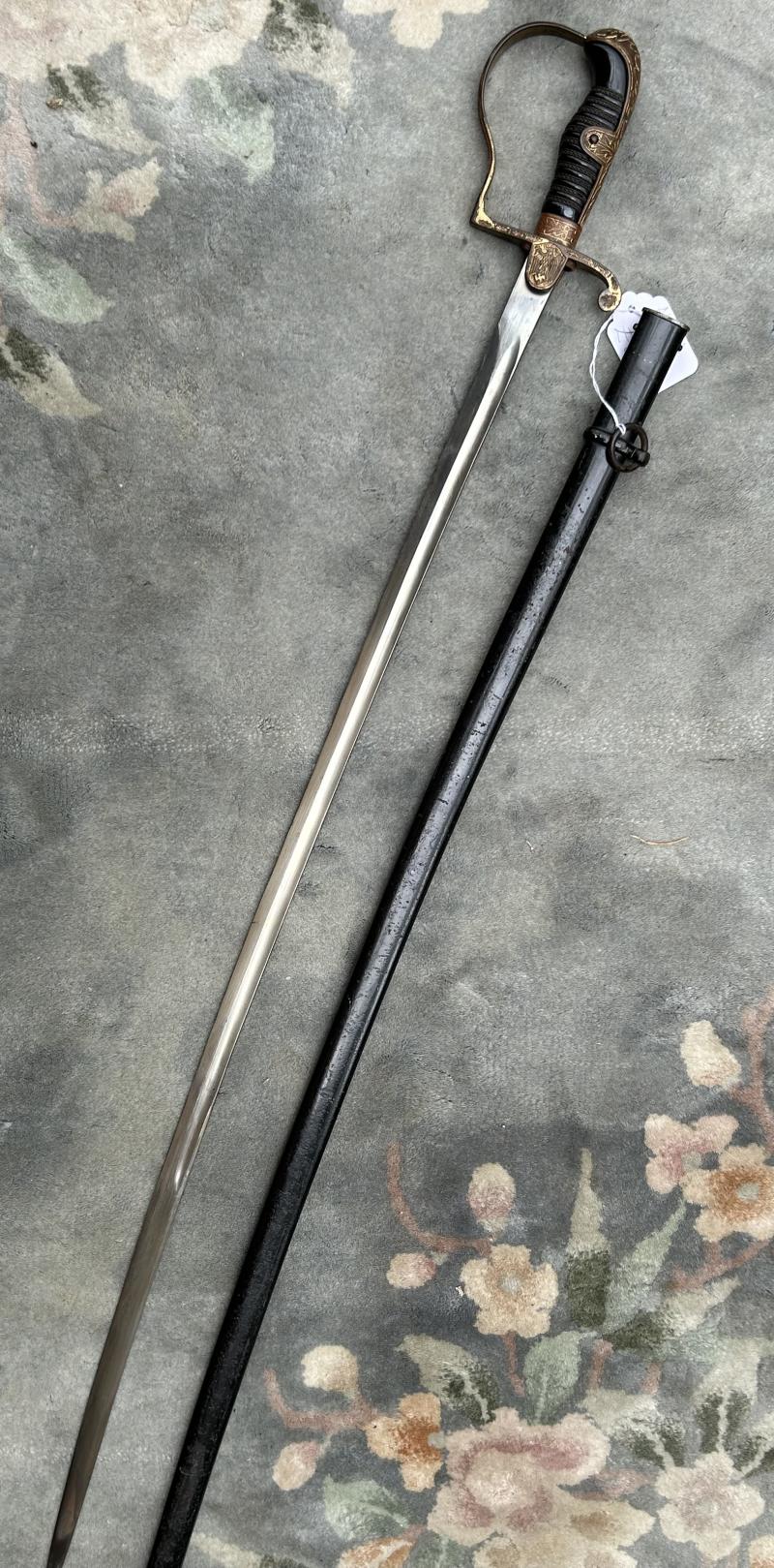 ARMY OFFICERS DOVE HEAD PARADE SWORD BY ALCOSO.
