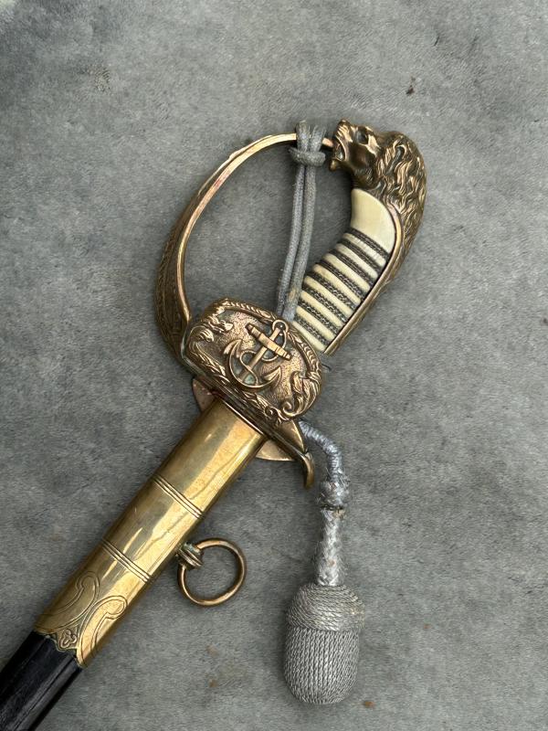 AN EXCELLENT EXAMPLE OF A THIRD REICH/WEIMAR OFFICERS NAVAL SWORD.