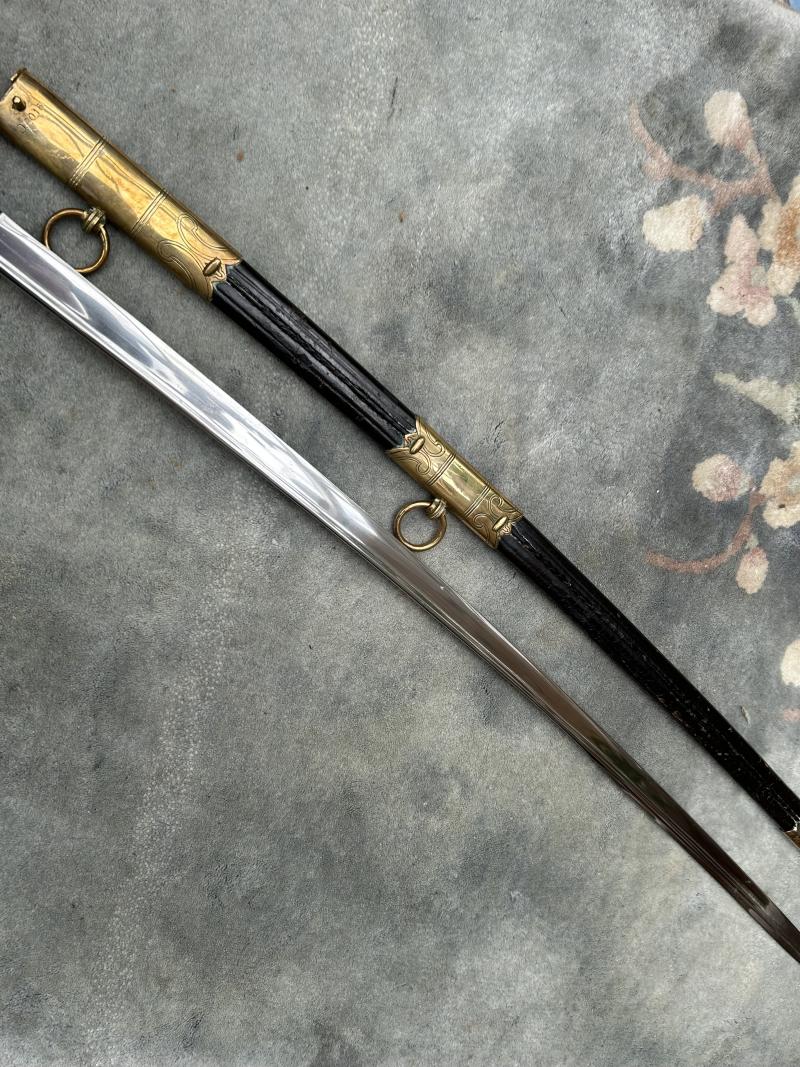 AN EXCELLENT EXAMPLE OF A THIRD REICH/WEIMAR OFFICERS NAVAL SWORD.