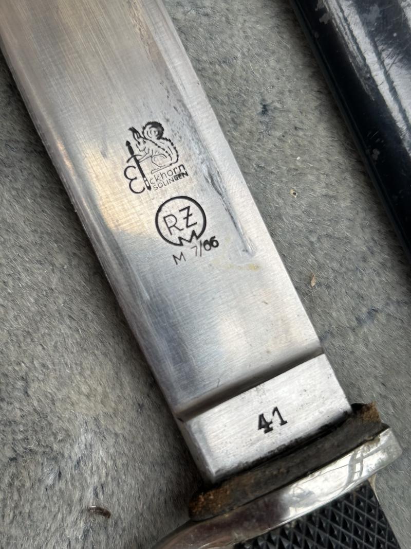 A NEAR MINT EXAMPLE OF HITLER YOUTH DAGGER BY EICKHORN 1941.