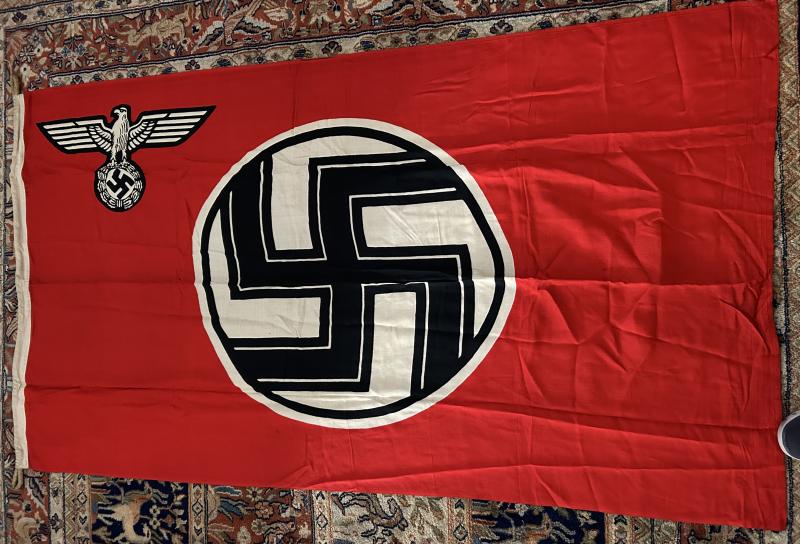 A MINT EXAMPLE OF A KRIEGSMARINE MARKED REICHSKRIEGFLAG.