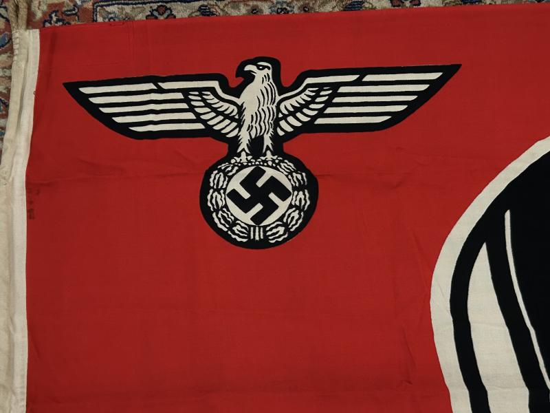 A MINT EXAMPLE OF A KRIEGSMARINE MARKED REICHSKRIEGFLAG.
