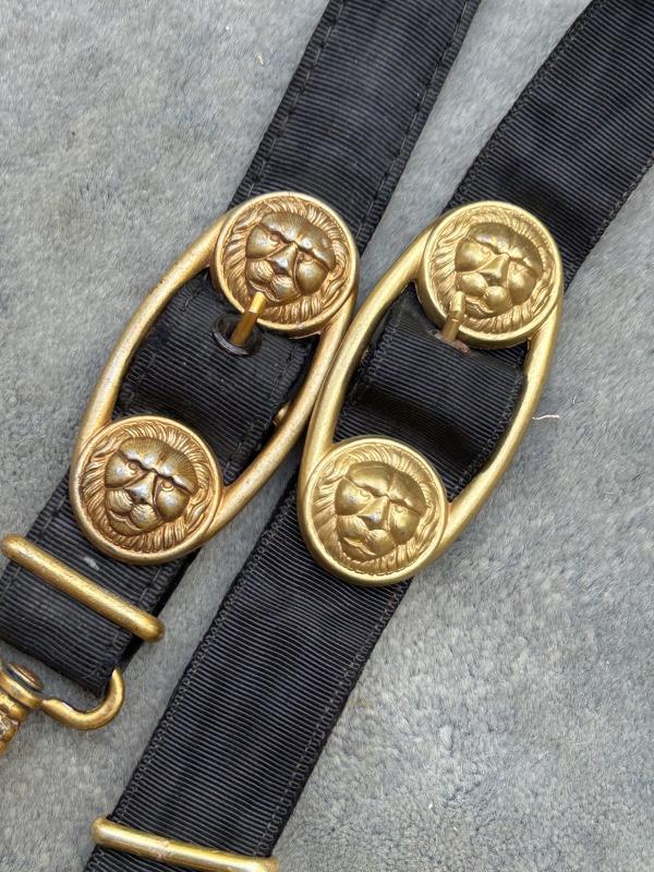 A VERY NICE SET OF KRIEGSMARINE DAGGER HANGERS/STRAPS.