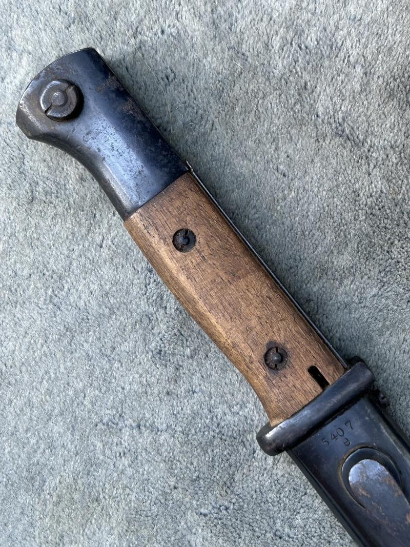 A NEAR PERFECT K98 BAYONET - MATCHING NUMBERS ETC