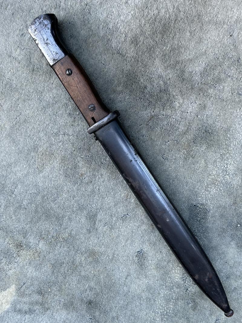 A NEAR PERFECT K98 BAYONET - MATCHING NUMBERS ETC