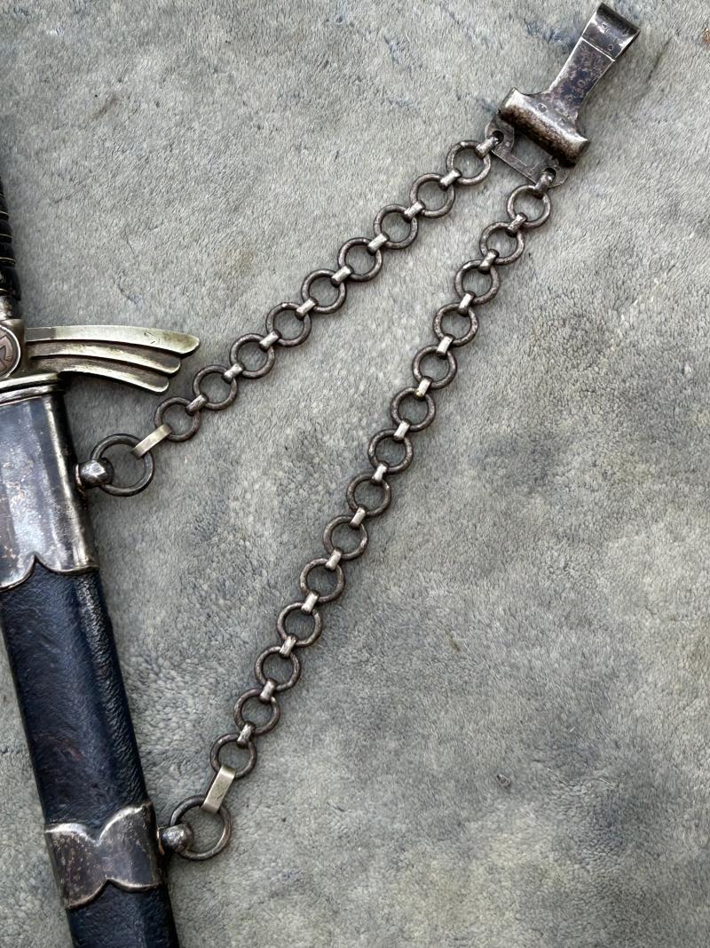 A TOTALLY UNCLEANED EARLY 1st Pattn LUFTWAFFE DAGGER BY ROBERT KLAAS.