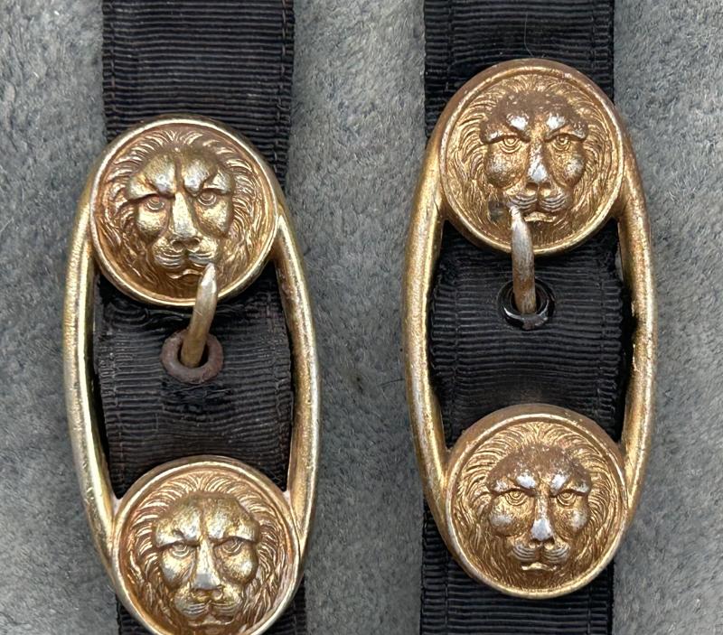 A GOOD, MATCHED SET OF THIRD REICH NAVY DAGGER HANGERS.