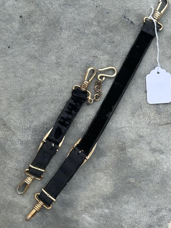 A GOOD, MATCHED SET OF THIRD REICH NAVY DAGGER HANGERS.